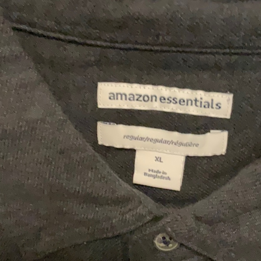 Amazon Essentials Black Flannel - image 2